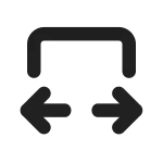 Arrow Autofit Width SVG Icon